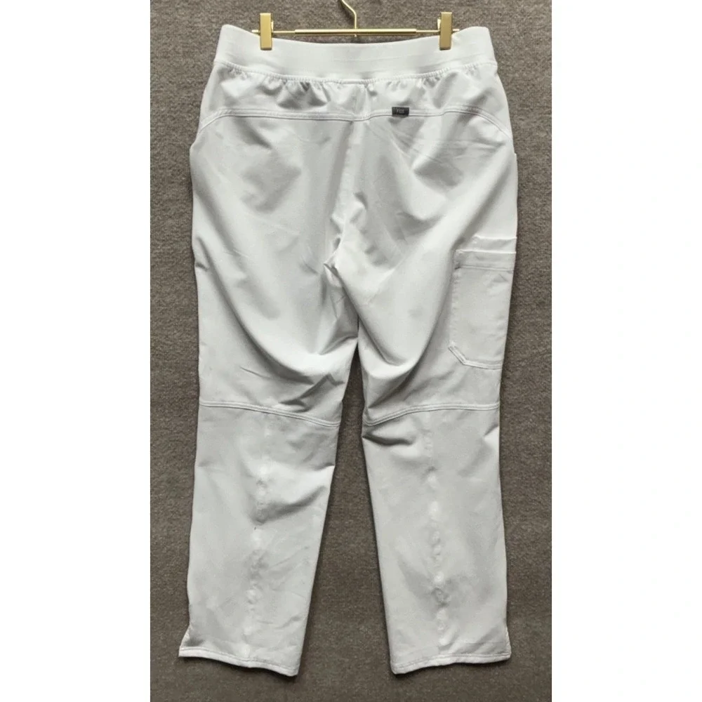 Figs Kade BCA Four Pocket Cargo Scrub Pants Women Large Tall White Nurse NWOT